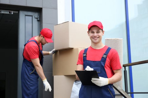 London Man with Van team assisting a customer