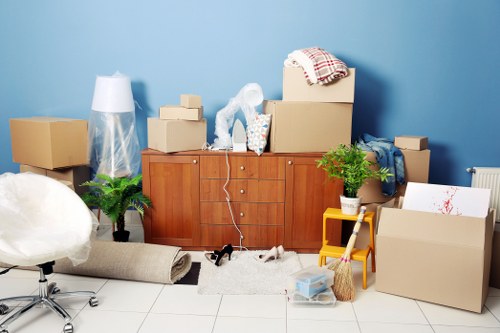 Professional man with van assisting with a move in London
