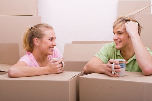 Man with Van organizing packages for transport