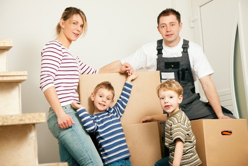 Man with van assisting during a home move in London