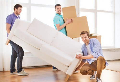 Prepared furniture for pick-up by Man with Van