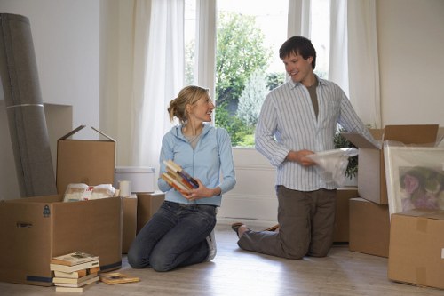 Van transporting business equipment